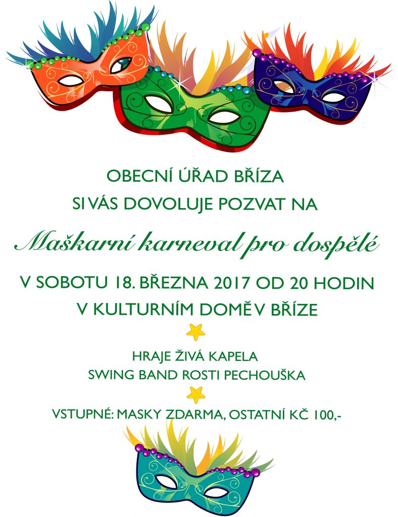 Maškarní karneval pro dospělé