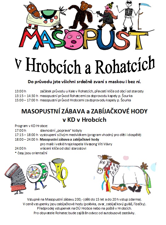 Masopust v Hrobcích a Rohatcích