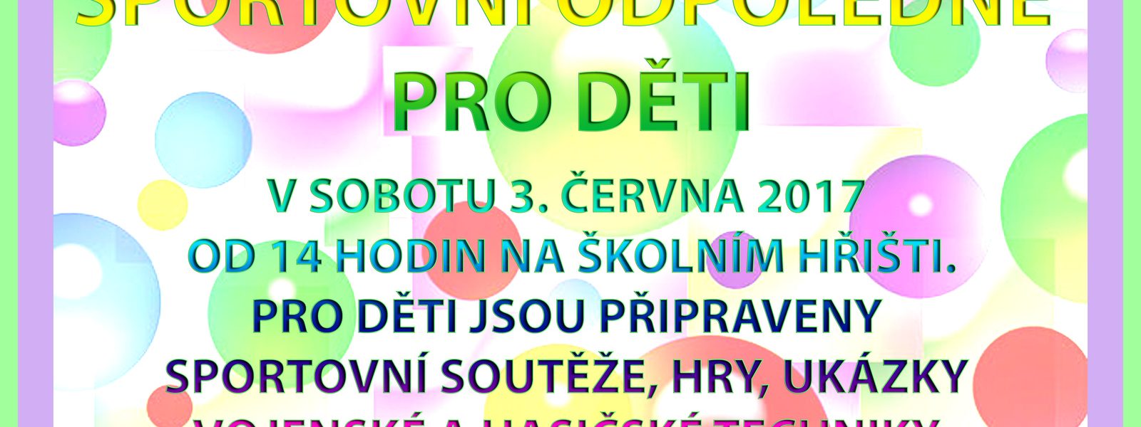 Sportovní odpoledne pro děti