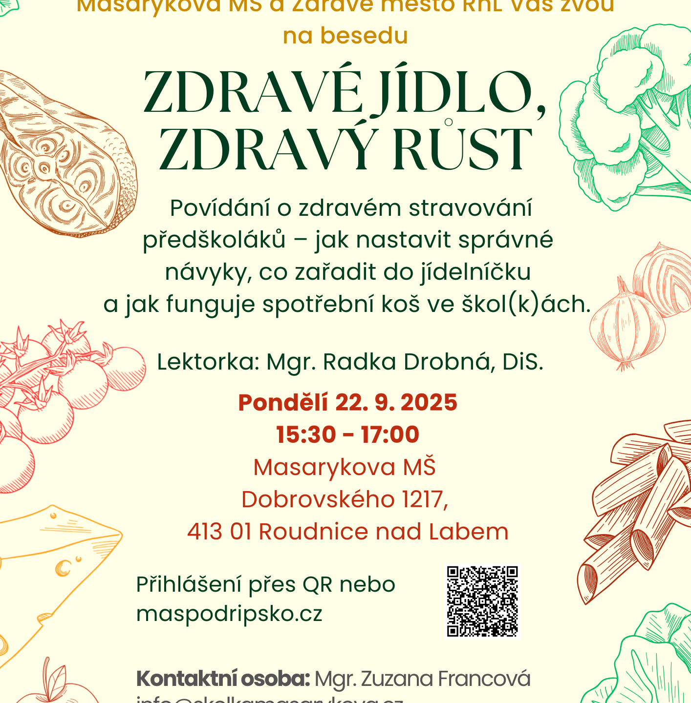 Beseda: Zdravé jídlo, zdravý růst