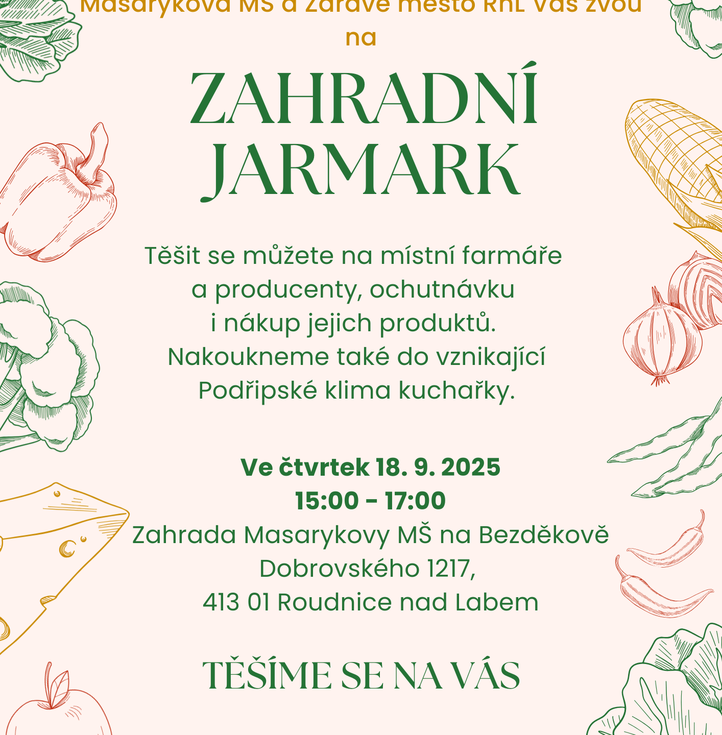 🌿 Zahradní jarmark v Masarykově MŠ