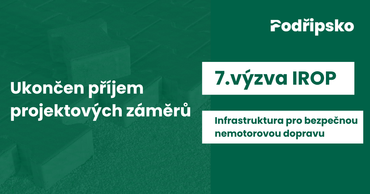 Příjem projektových záměrů do 7. výzvy IROP MAS Podřipsko byl ukončen