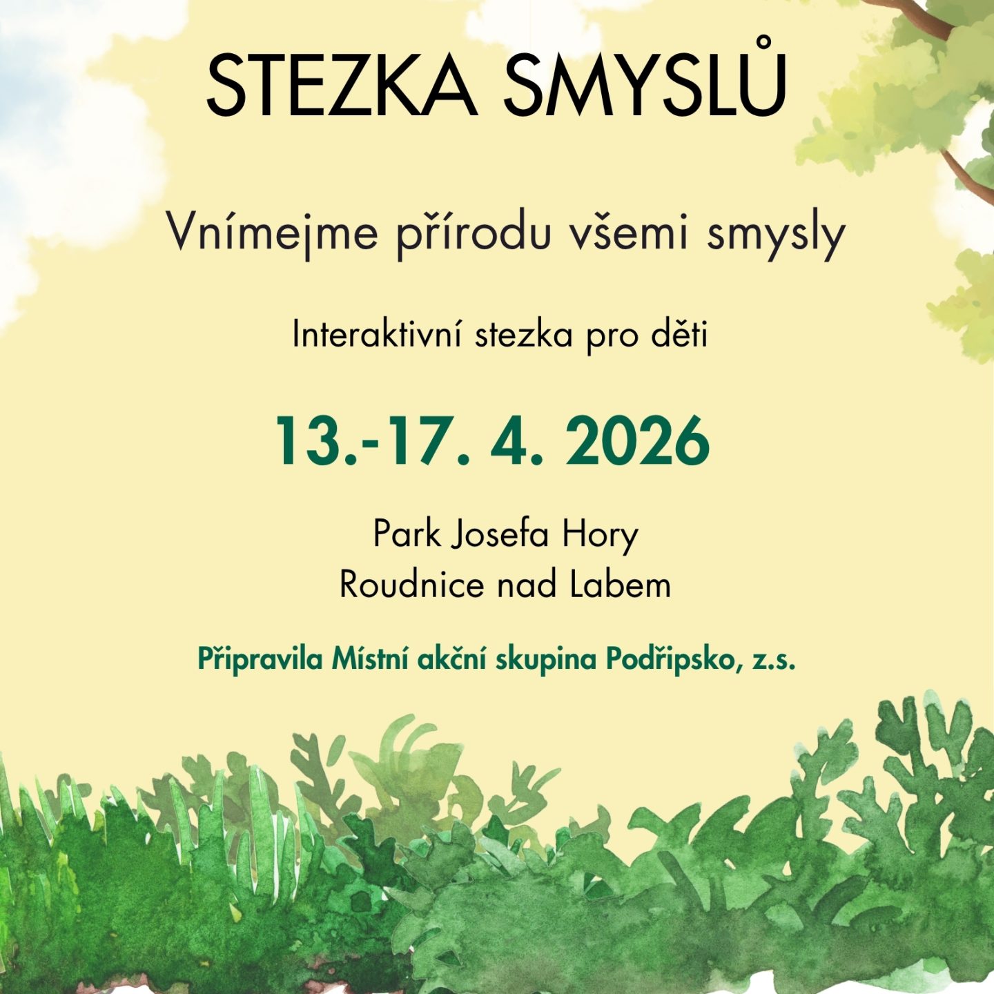 Jarní poznávačka 2026 je tu! Přijďte objevovat přírodu hravě a smysly