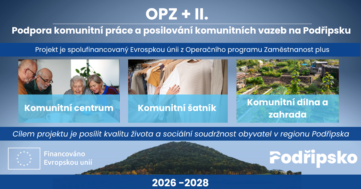 OPZ+ II – Podpora komunitní práce a posilování komunitních vazeb na Podřipsku